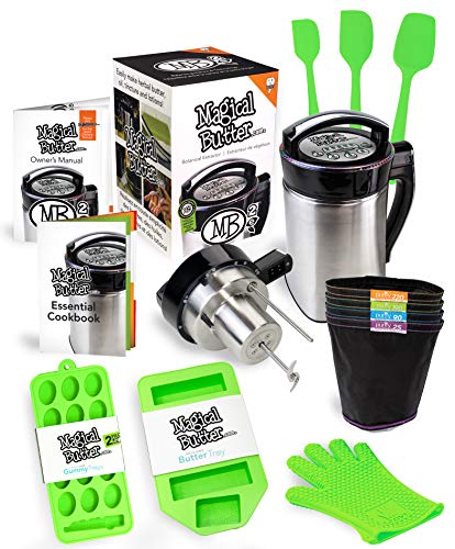 Magical Butter MB2E Botanical Extractor Machine Complete Kit With Magical Butter Official 7 page Cookbook and Silicone Accessories