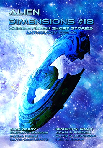 Book Cover Alien Dimensions Science Fiction Short Stories Anthology Series #18