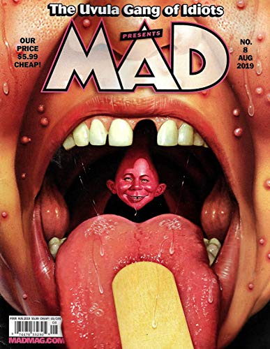 Book Cover Mad Magazine (August, 2019) Uvula Gang of Idiots