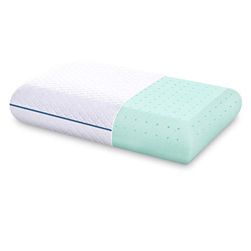 Book Cover DOYEE Gel Memory Foam Pillow for Sleeping with Washable Removable Cooling Cover, Standard Size