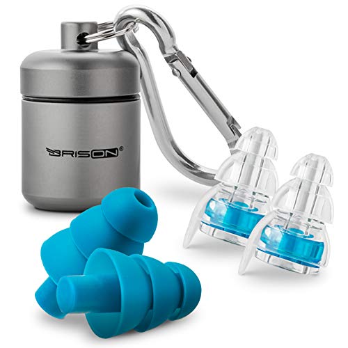 Premium Concert Ear Plugs - High Fidelity Sound Blocking Noise Cancelling Earplugs - Motorsport Motorcycles Concerts Musicians Working with Safe Elegant Case