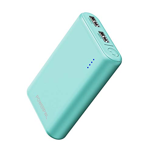 POWEROWL Portable Charger Pocket [7800Mah, Dual Port Output, Universal] Power Bank External Battery Pack Compatible With Iphone Ipad Samsung And More - Robinâ€™S Egg Blue