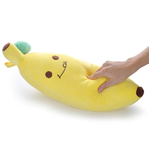 Lazada Kids Pillows Plush Banana Pillows Stuffed Super Soft Toys Throw Pillows Fruit Design Decoration Gifts 18"…