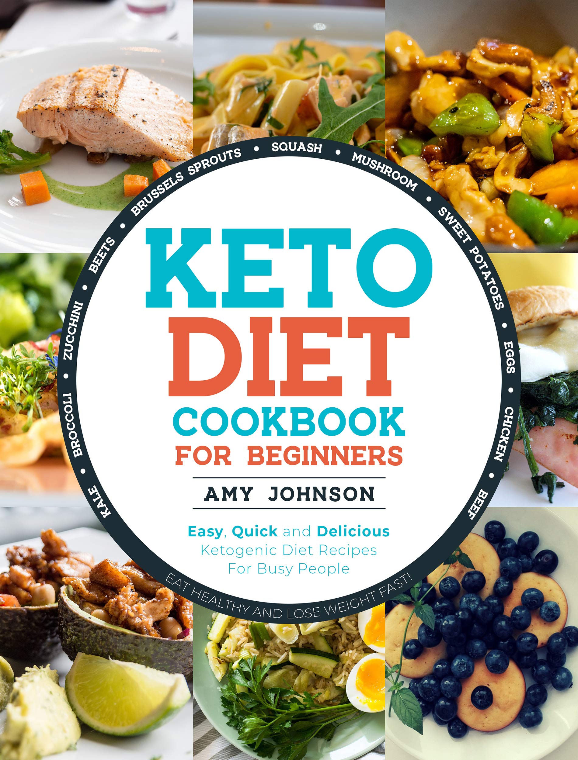 Book Cover Keto Diet Cookbook for Beginners: Easy, Quick and Delicious Ketogenic Diet Recipes For Busy People | Eat Healthy and Lose Weight Fast!