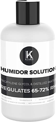 Klaro Humidor Solution Single Bottle - Regular Solution for Summer Months/Humid Climate 250ml - Klaro by Case Elegance