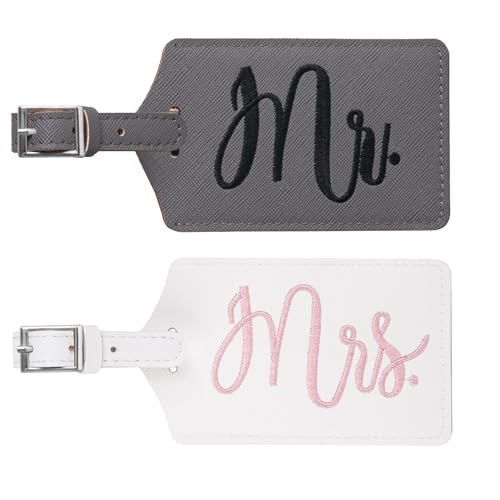 Mr and Mrs Tags, Wedding Gifts for Couples 2026, Personalized Engagement Gifts for Couples, Bridal Shower Gift for Newlyweds, Bride and Groom Travel Essentials