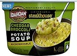 Idahoan Steakhouse Cheddar Broccoli Potato Soup, Made with Gluten-Free 100-Percent Real Idaho Potatoes, 2.4 oz Bowl (Pack of 6)