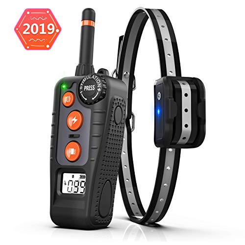 STARLIKE Dog Training Collar, Dog Shock Collar Rechargeable & IPX7 Waterproof Beep/Vibration/Shock 1~100 Shock Levels Dog Training Set for Small Medium Large Dogs