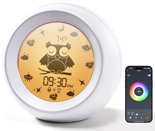 White Noise Machine - Portable Noise Sound Machine Baby, Kids Sleep Therapy with Night Light , 6 Soothing Sounds and 3 Timers for Sleeping, Relaxation, Home, Office, Travel, Insomnia and Anxiety