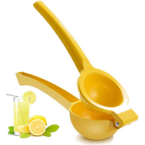 Manual Juicer Citrus Lemon Squeezer,Fruit Juicer Lime Press Metal,Professional Hand Juicer Kitchen Tool(yellowï¼‰