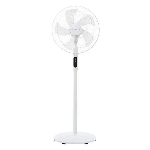 Book Cover Climatik 16-Inch Pedestal Fan with Remote Control and LED Display | 3 Operational Modes | 80Â° Oscillation | Adjustable Height & Pivoting Fan Head | Perfect for Homes, Offices and Bedrooms