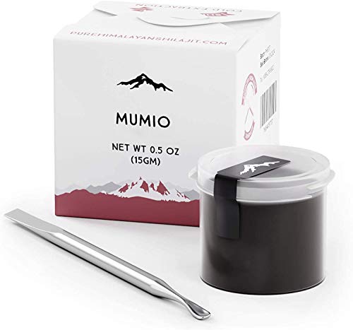 Altai Shilajit Resin from Pure Himalayan Shilajit Â® - Measuring Spoon, 100 Servings / 15gm, 100% Pure Siberian Mumio, Natural Source of Fulvic Acid and Minerals