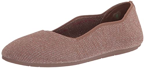 Skechers Women's Cleo-Claw-Some-Leopard Print Engineered Knit Skimmer Ballet Flat