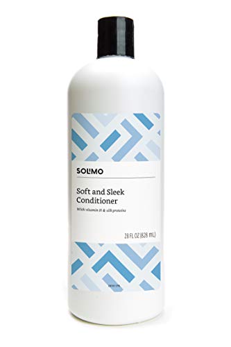 Amazon Brand - Solimo Soft & Sleek Conditioner for Dry or Damaged Hair, 28 Fluid Ounce