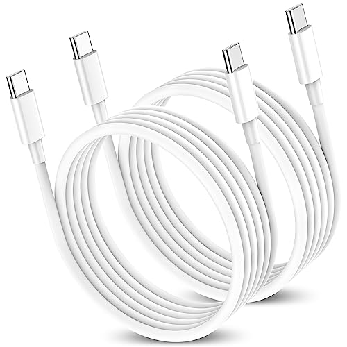 60W USB C to USB C Cable 2Pack 10FT Type C to Type C Cable, C to C Fast Charging Cord for MacBook Air/Pro 2020/2019/2018/Pro Samsung Galaxy A13/S21/S22+ Ultra/Note 20/10/Pixel USBC Charge