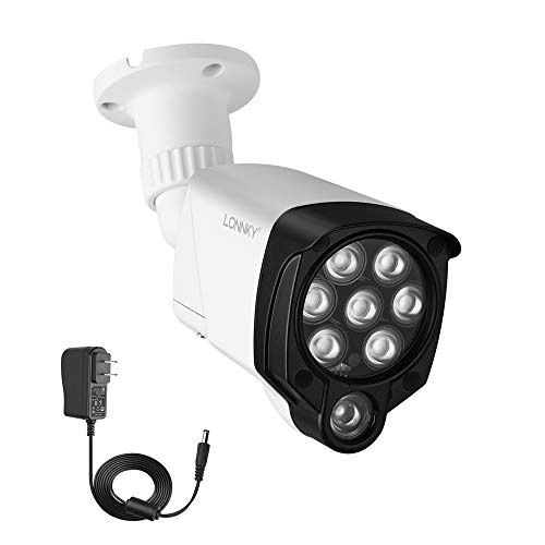 LONNKY LED IR Illuminator Wide Angle 8-LEDs 90 Degree 100Ft IR Infrared Flood Light for CCTV Security Cameras, IP Camera, Bullet Camera, Dome Camera, Suitable for Outdoor Use(White)