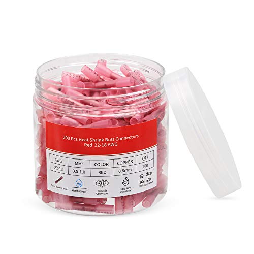 Heat Shrink Butt Connectors (200PCS Heat Shink)