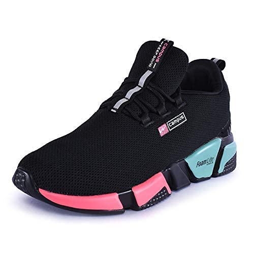 Campus Women's Alexa Blk/Rani Running Sport Shoe-6 UK (39 EU) (5G-663)