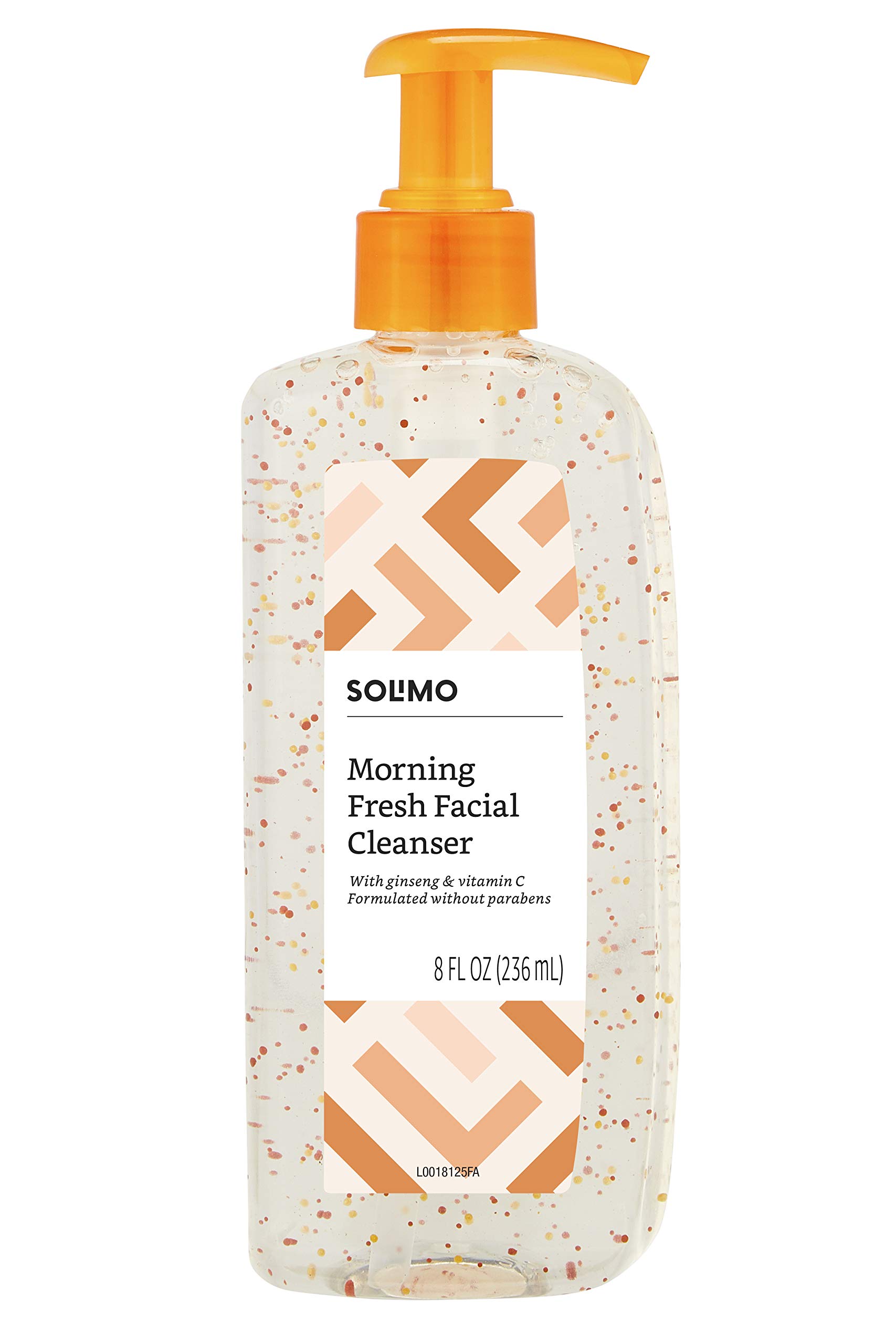 Amazon Brand - Solimo Morning Fresh Facial Cleanser with Ginseng and Vitamin C, 8 fl oz 8 Fl Oz (Pack of 1)
