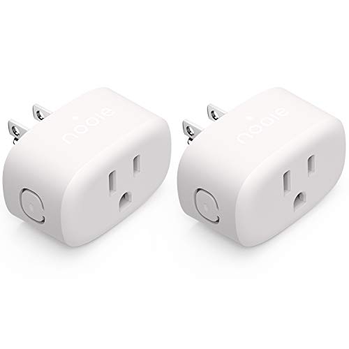 Book Cover Nooie Smart Plug Works with Alexa Google Home Voice Control WiFi Mini Smart Outlet with Schedule Timer Child Lock Function and ETL Certified No Hub Required(2pack)