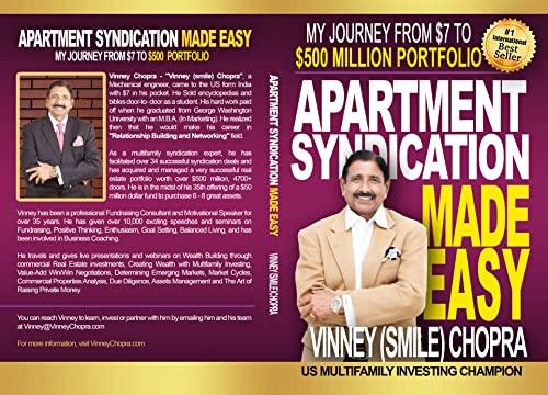 Book Cover Apartment Syndication Made Easy: A Step by Step Blueprint for Commercial Real Estate Investing