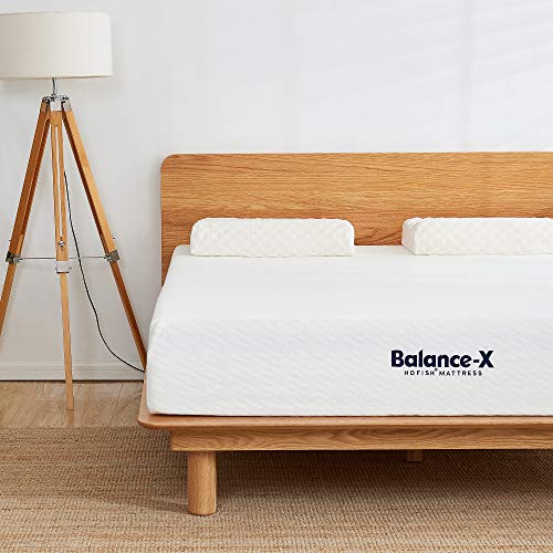 HOFISH 2019 Upgraded Balance-X 10 Inches Responsive Foam Mattress -Lumbar Support & Pressure Relief-CertiPUR-US Certified Memory Foam-Medium Feel-King Size