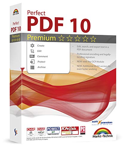 Perfect PDF 10 PREMIUM with the OCR Module Create, Edit, Convert, Protect, Add Comments to, Insert Digital Signatures in PDFs | 100% Compatible with Adobe Acrobat