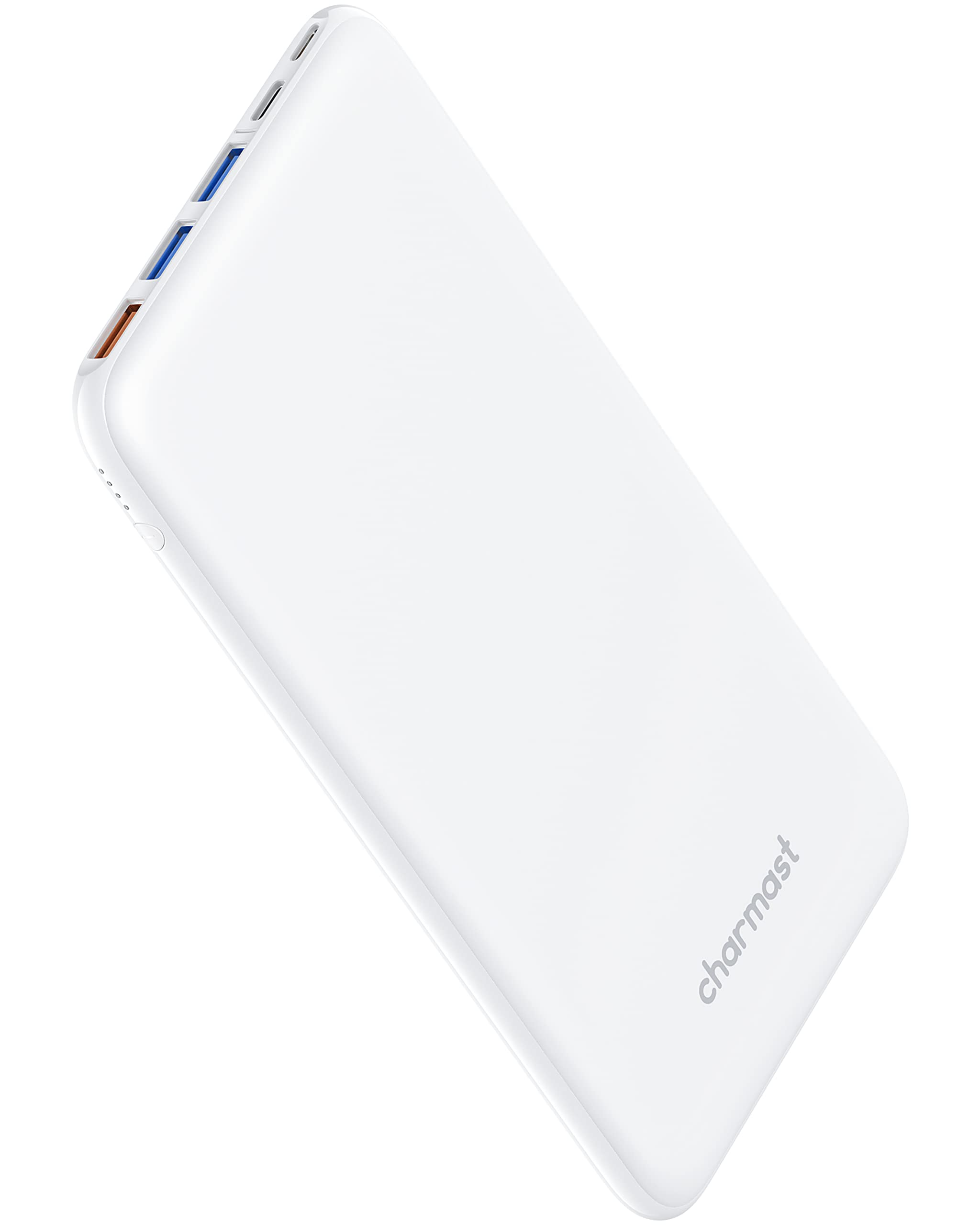 Charmast USB C Power Bank, 26800mAh Portable Charger USB C, Slim Thin 3A High-Speed Battery Pack Type C with 3 Input & 4 Output Compatible with iPhone, iPad, Samsung, Pixel More White