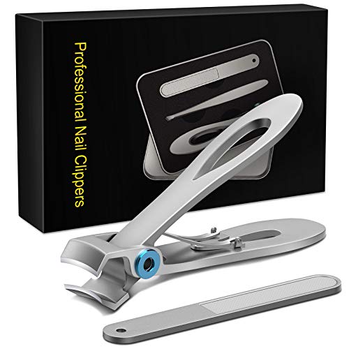 [LATEST 2021] Nail Clippers, Nail Cutter, Toenail Clippers for Thick, Fingernail Clippers, Stainless Steel Professional Nail Clippers for Men & Women with Gift BOX, Sharp, Durable