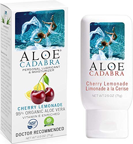 Aloe Cadabra Flavored Personal Lubricant & Moisturizer, 2.5 Ounce, Cherry Lemonade