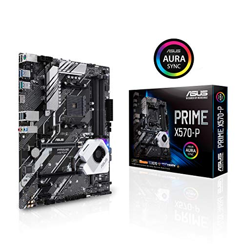 ASUS Prime X570-P Ryzen 3 AM4 with PCIe Gen4, Dual M.2 HDMI, SATA 6GB/s USB 3.2 Gen 2 ATX Motherboard