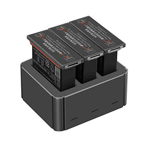 Rapid Battery Charger for DJI OSMO Action Camera, 3 in 1 Smart Multi Battery Intelligent Charging Hub RC Intelligent Quick Charging with 3 Battery Ports(Power Cable not Included)