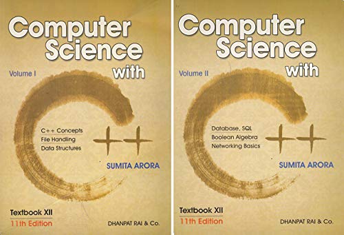 Computer Science With C++ (Set of 2 Volume) for Class 12
