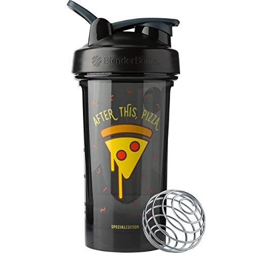 Book Cover BlenderBottle C04200 Pro Series Foodie shaker bottle, 24oz, After This, Pizza