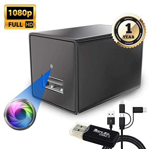 Spy Camera - Hidden Camera - Premium Pack - HD 1080P - Motion Detection - USB Hidden Camera - Surveillance Camera - Mini spy Camera - Nanny Camera