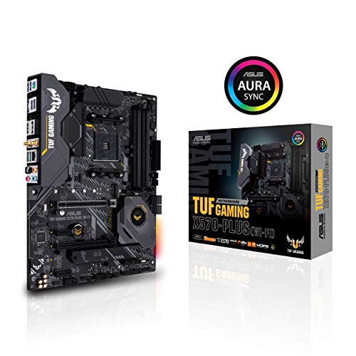 Book Cover ASUS AM4 TUF Gaming X570-Plus (Wi-Fi) ATX Motherboard with PCIe 4.0, Dual M.2, 12+2 with Dr. MOS Power Stage, HDMI, DP, SATA 6Gb/s, USB 3.2 Gen 2 and Aura Sync RGB Lighting