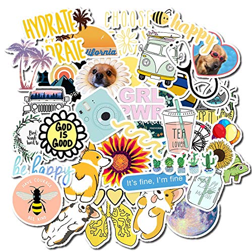 Vinyl Stickers Pack for Laptop Water Bottles VSCO Teen Girls Stickers Trendy Cute Waterproof