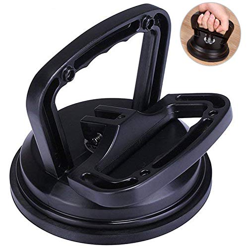 Book Cover Black Aluminum Suction Cup Dent Puller - Car Dent Puller, Handle Lifter Dent Remover for Car Dent Repair, Heavy Duty Glass Lifting and Objects Moving