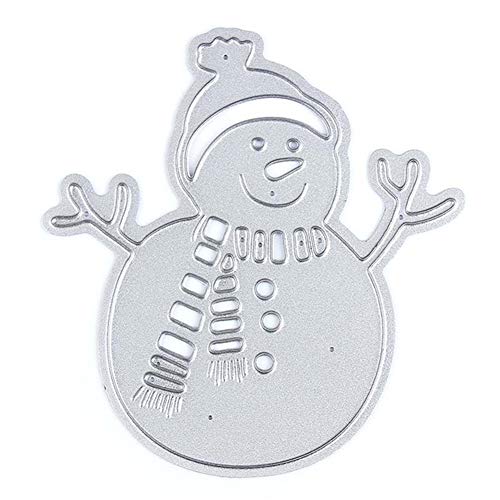 2.7 by 2.8 Inches Snowman Christmas Metal Cutting Dies Craft Die Cuts for Card Making and Scrapbooking