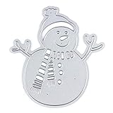 2.7 by 2.8 Inches Snowman Christmas Metal Cutting Dies Craft Die Cuts for Card Making and Scrapbooking