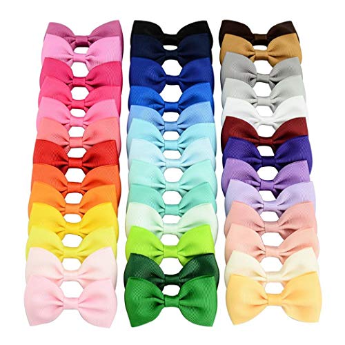 Cidere 40 Pcs/Set Girls Fashion Casual Cute Headwear Duckbill Clip Bow Hair Clip Clips