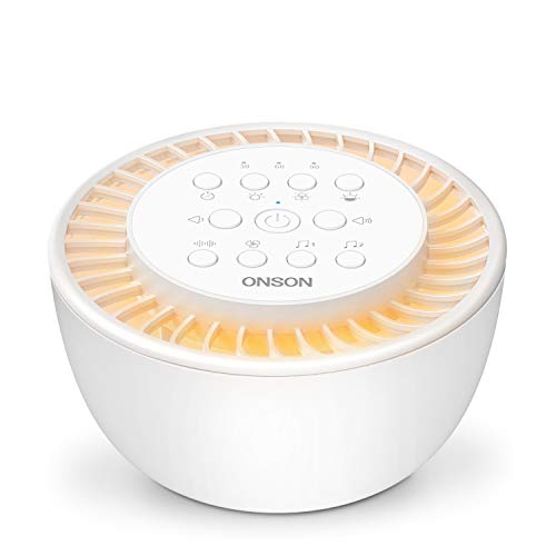 ONSON White Noise Machine-Sound Machine for Sleeping & Relaxation,with Baby Soothing Night Light,36 High Fidelity Nature Sounds,Sleep Sound Therapy for Home,Office,Travel,Kids and Adults