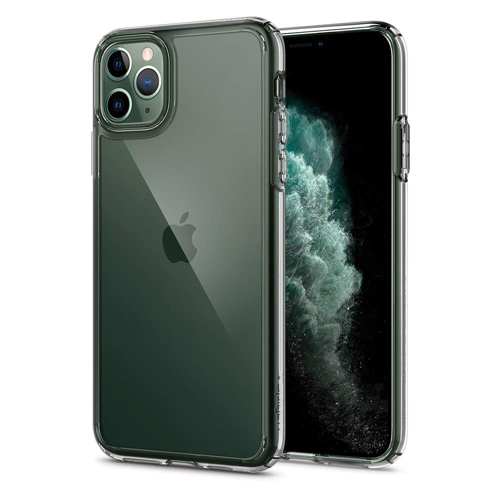 Book Cover Spigen Ultra Hybrid Designed for iPhone 11 Pro Max Case (2019) - Crystal Clear