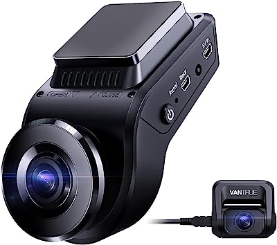 Book Cover Vantrue S1 4k Dash Cam, Dual 1080P Front and Rear Car Camera with Built in GPS, Sony Night Vision, 24 Hrs Parking Mode, Single Front 60fps, Capacitor, Motion Sensor, Loop Recording, Support 256GB Max