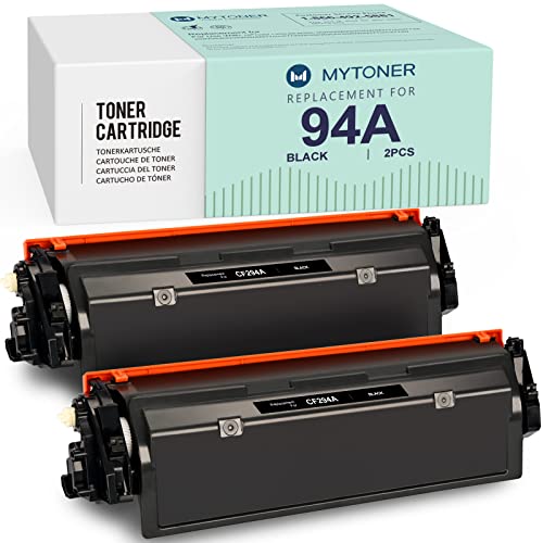 MYTONER 94A CF294A Toner Compatible Replacement for HP 94A 94X Toner Cartridge CF294A CF294X for Laserjet MFP M148fdw M148dw Pro M118dw M148fdw Printer Black,2-Pack