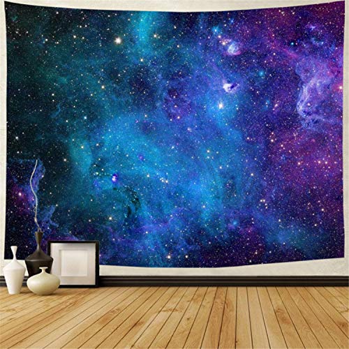 Book Cover Lahasbja Galaxy Tapestry Blue Starry Sky Tapestry Universe Space Tapestry Wall Hanging Psychedelic Tapestry Mysterious Nebula Stars Wall Tapestry for Living Room Dorm