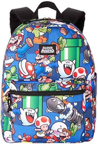 Book Cover Super Mario All-Over Comic Print 16inch Full Backpack