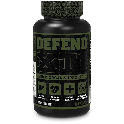 DEFEND-XT Liver & Organ Cycle Support - Heart Health & Cholesterol Support W/ Bergavit 40, Milk Thistle, & NAC (N-Acetyl Cysteine) - Powerful Antioxidant, PCT, Cardio & Detox Supplement - 60 Veg Pills