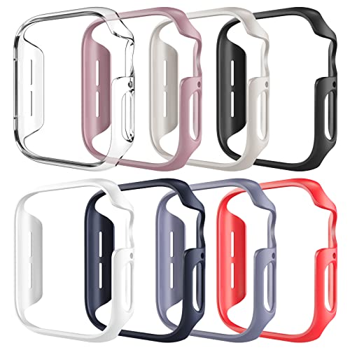 [8 Color Pack] Fintie Case Compatible with iWatch 42mm, Slim Lightweight Hard Protective Bumper Cover Compatible with All Versions 42mm iWatch Series 3 (2017), Series 2 1 Sport & Edition