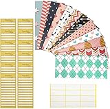 Colovis 12 Pieces Budget Envelopes, Cash Envelopes System for Cash Saving Money Budget Plus 12 Pieces Budget Sheets and 1 Piece Label Sheet
